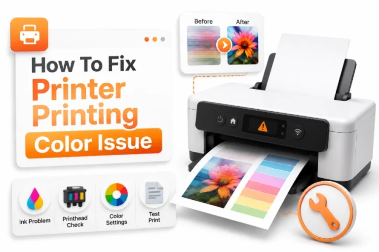 How to Fix Printer Printing Color Issue: Causes and Solutions